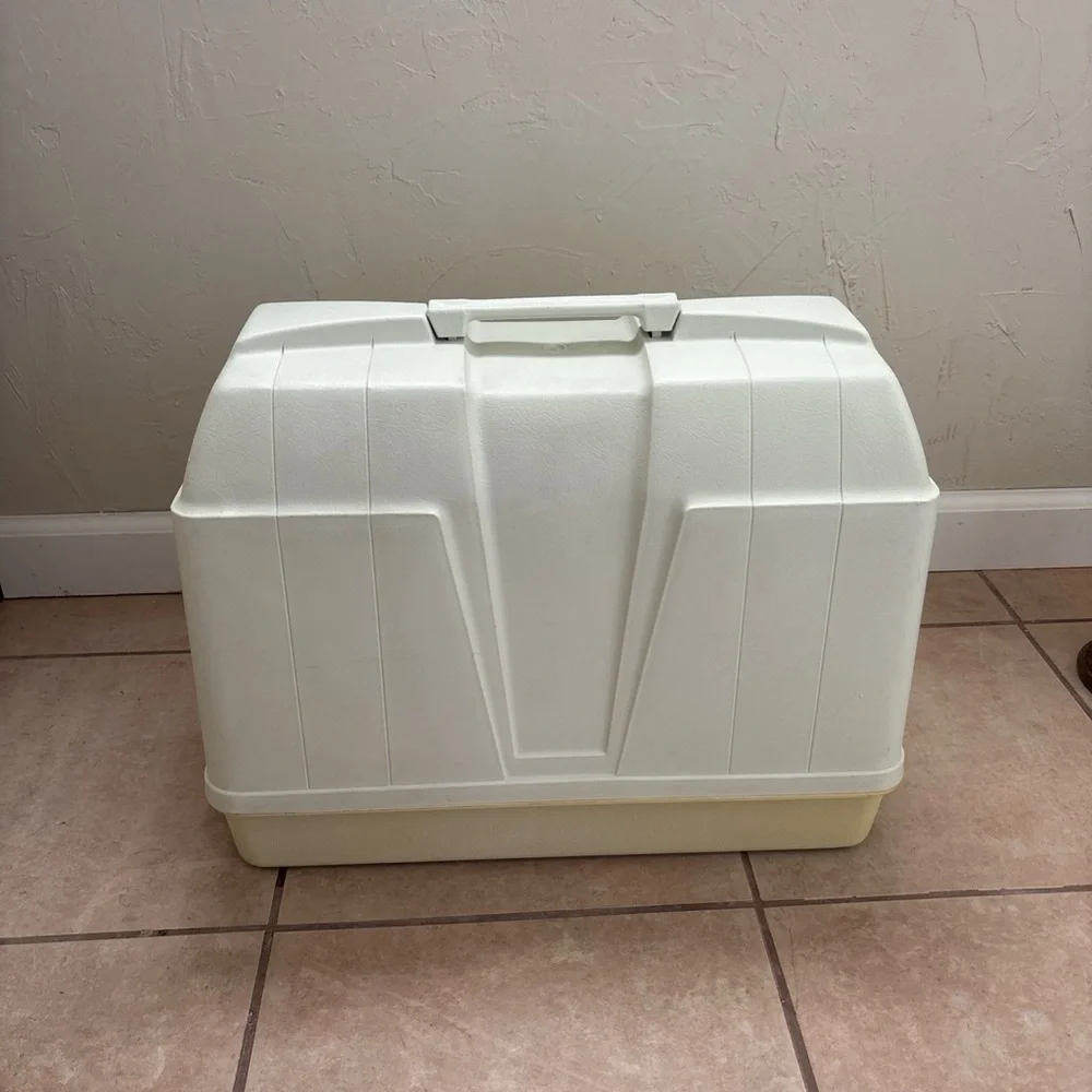 Vintage Art Deco Sewing Machine Hard Storage Case Heavy Duty! Fits Most Machines
